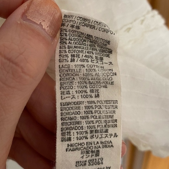 Free People Elisa Tunic in Ivory Size Small - Picture 8 of 9